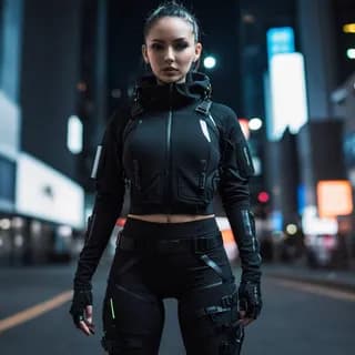 Techwear neon city